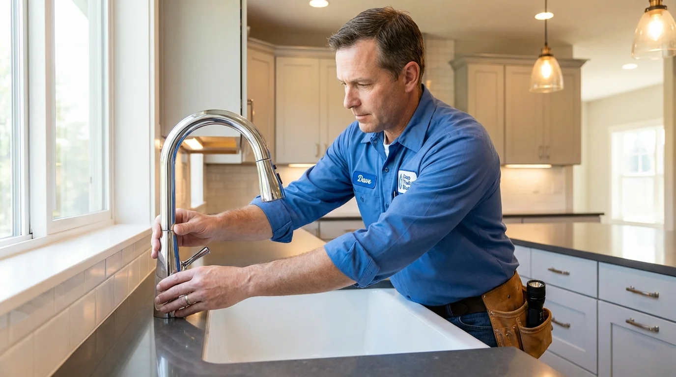 Kitchen faucet installation by Johns Plumbing LLC in Chadron